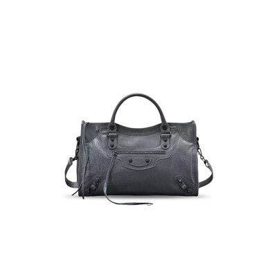 BALENCIAGA LE CITY MEDIUM BAG IN VOLCANIC ROCK (38*24*13cm) 